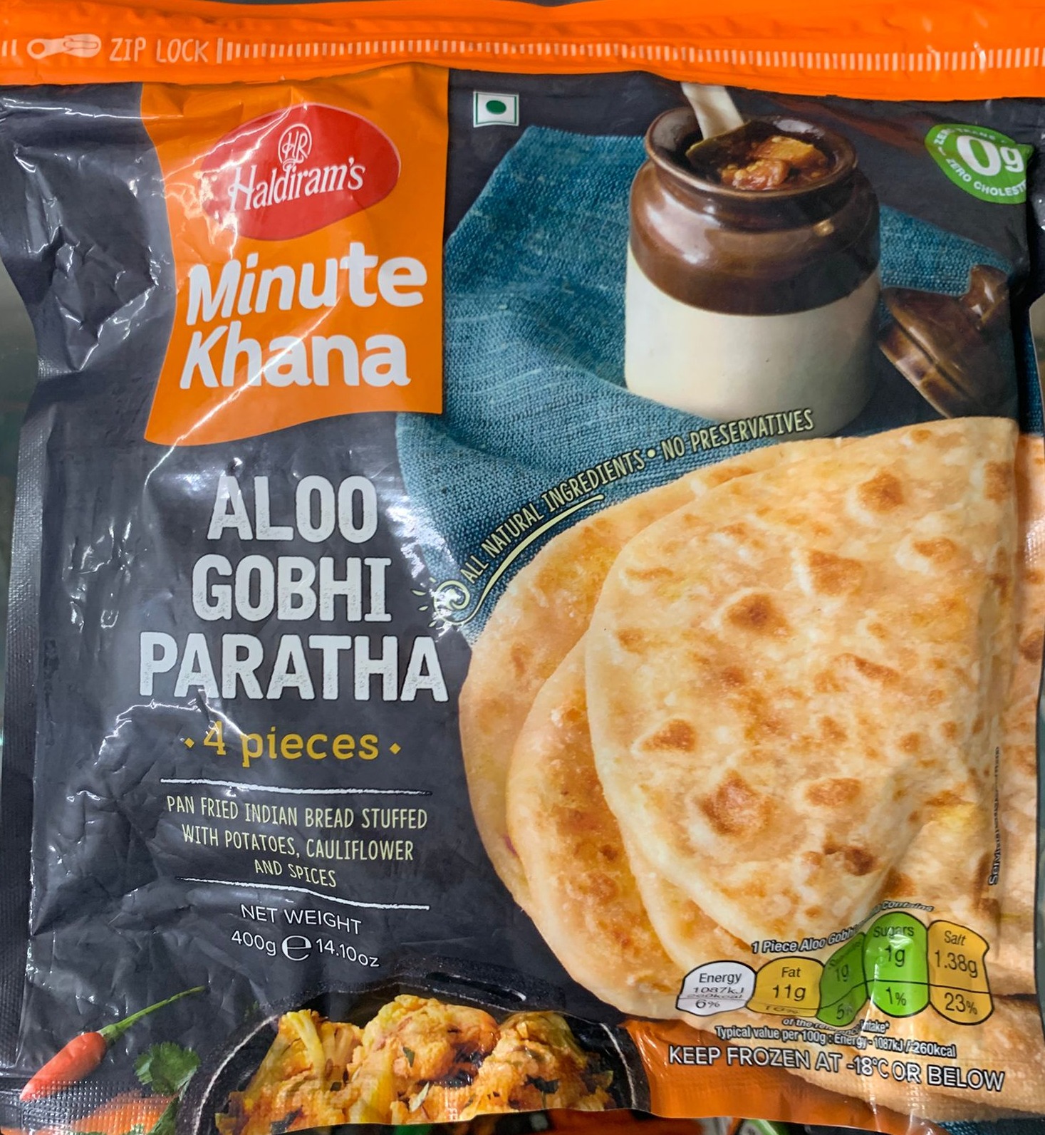 Haldiram's Frozen Aloo Gobi Paratha 400G