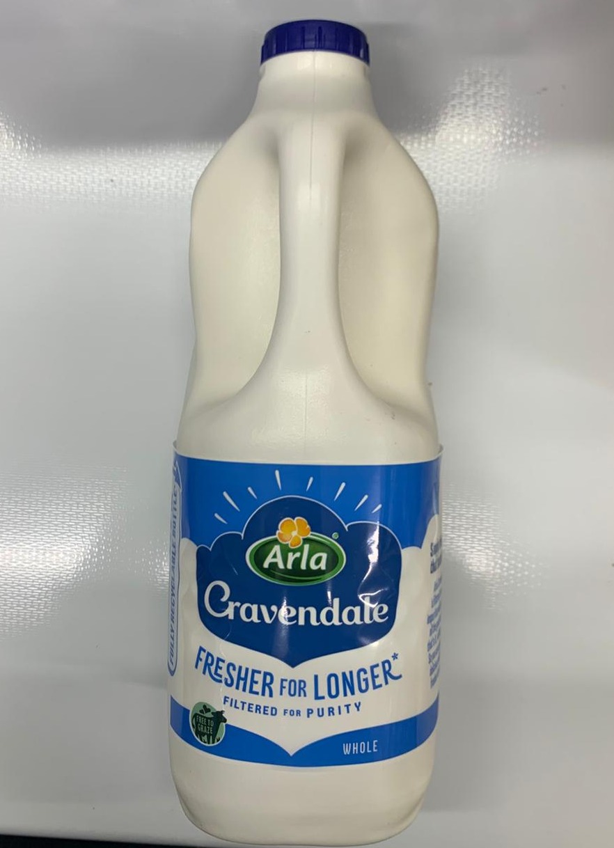 Cravendale whole milk  2