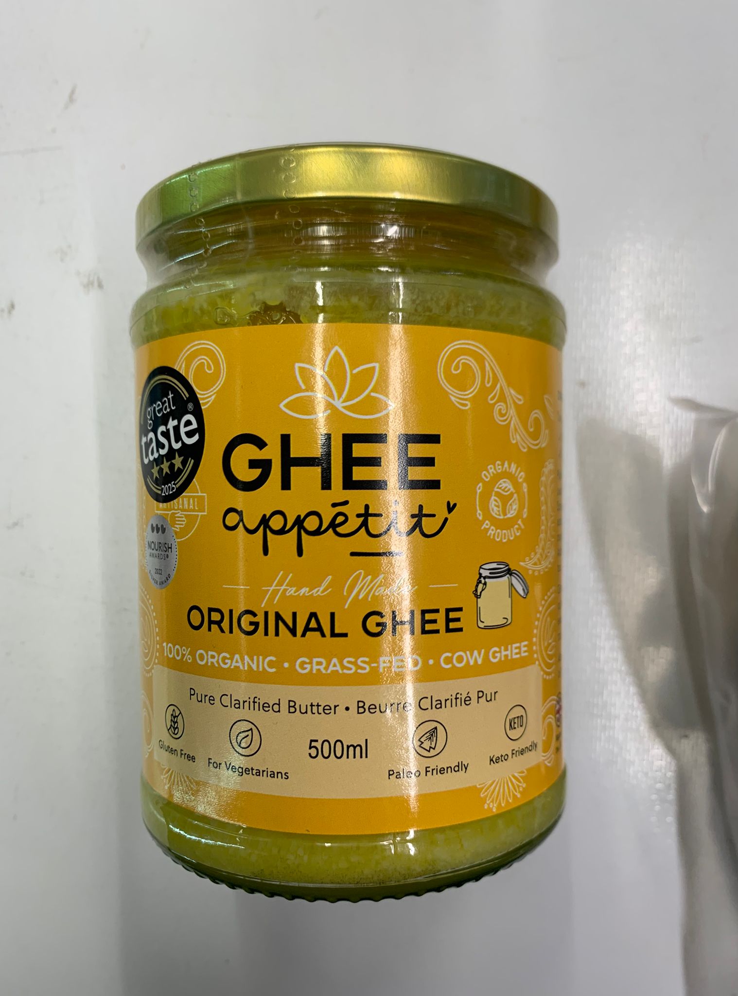 Ghee Appetit Organic Ghee 500ml
