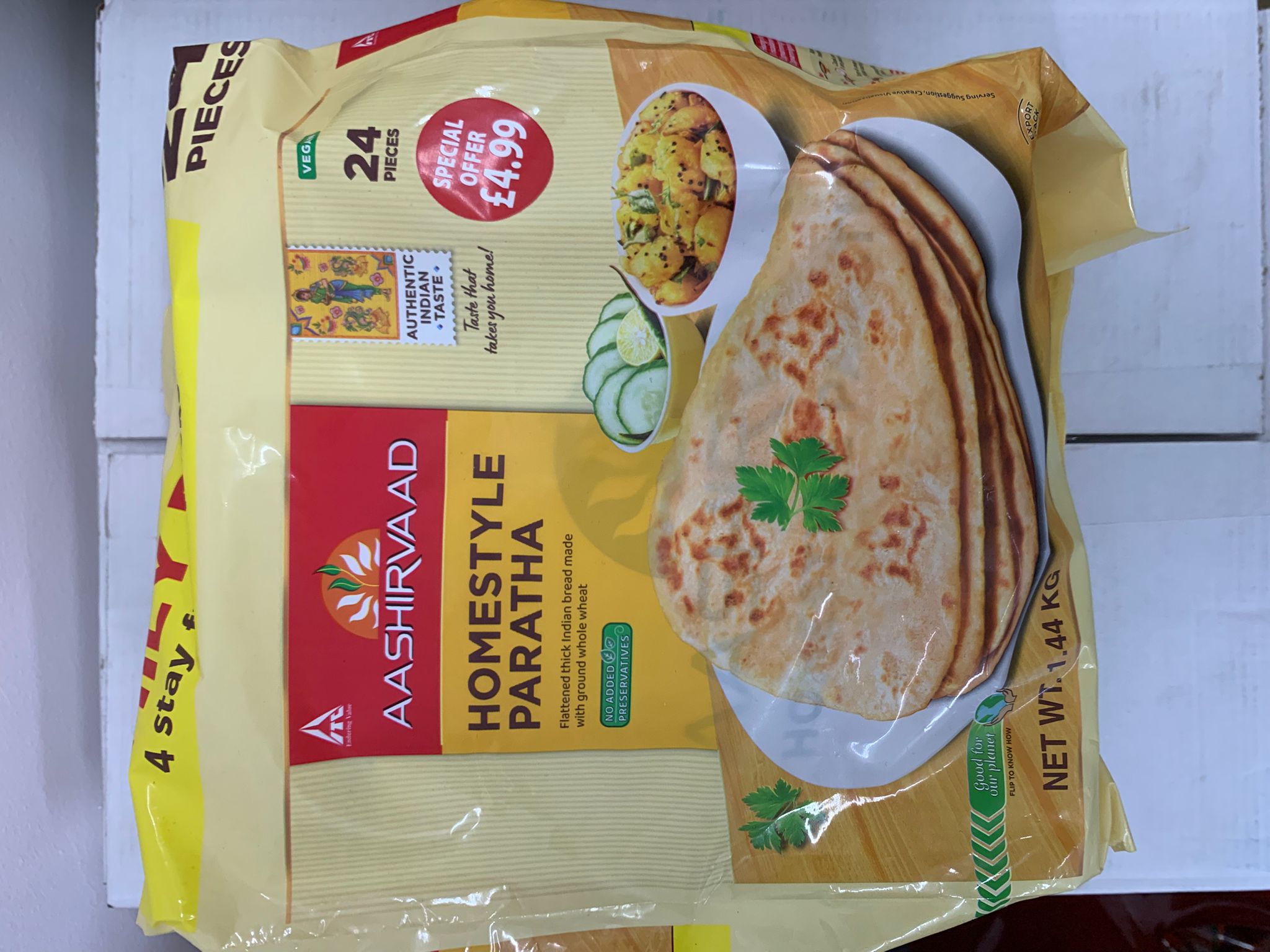 Aashirvaad Aloo Paratha 1.6KG