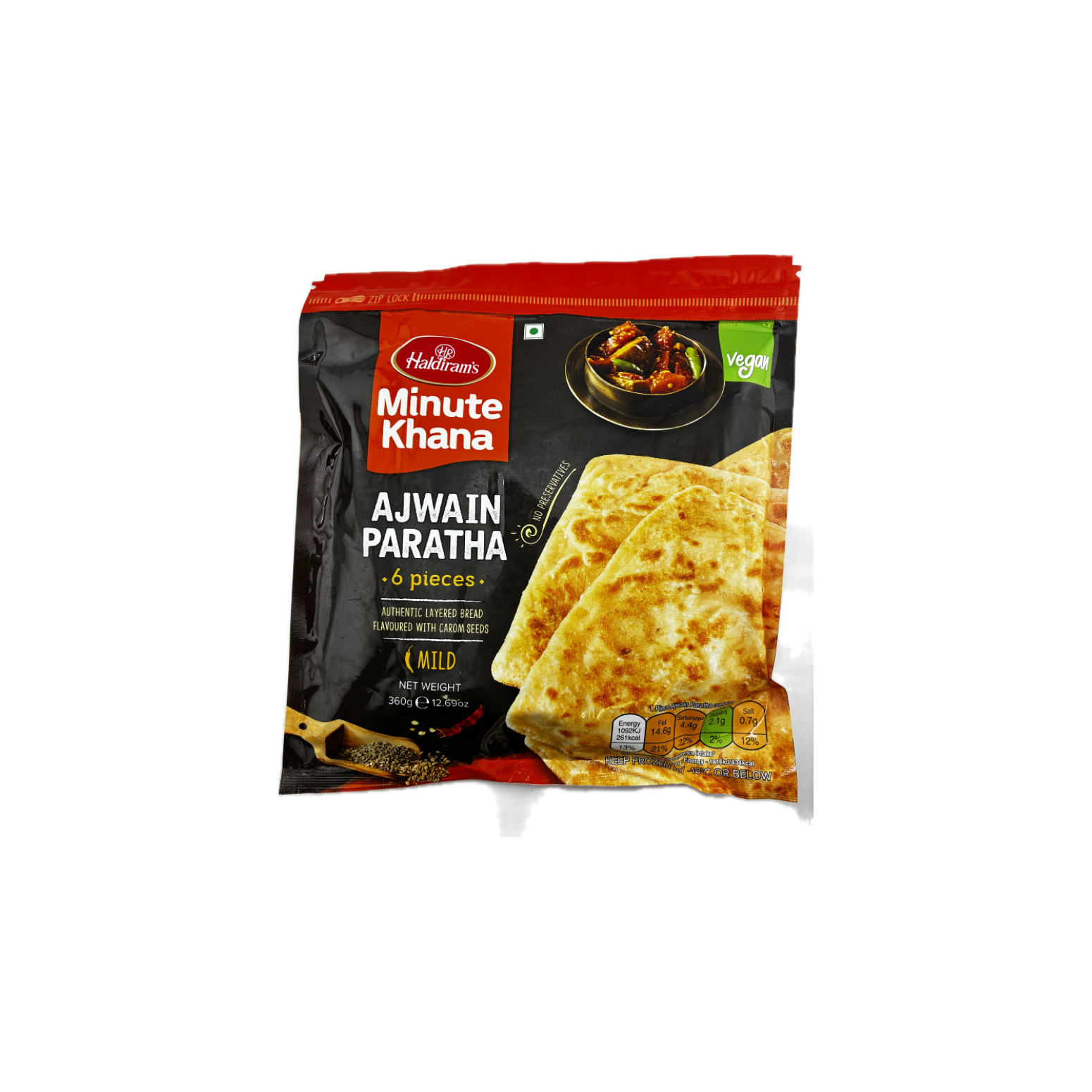 Haldiram's Frozen Ajwain Paratha 360G