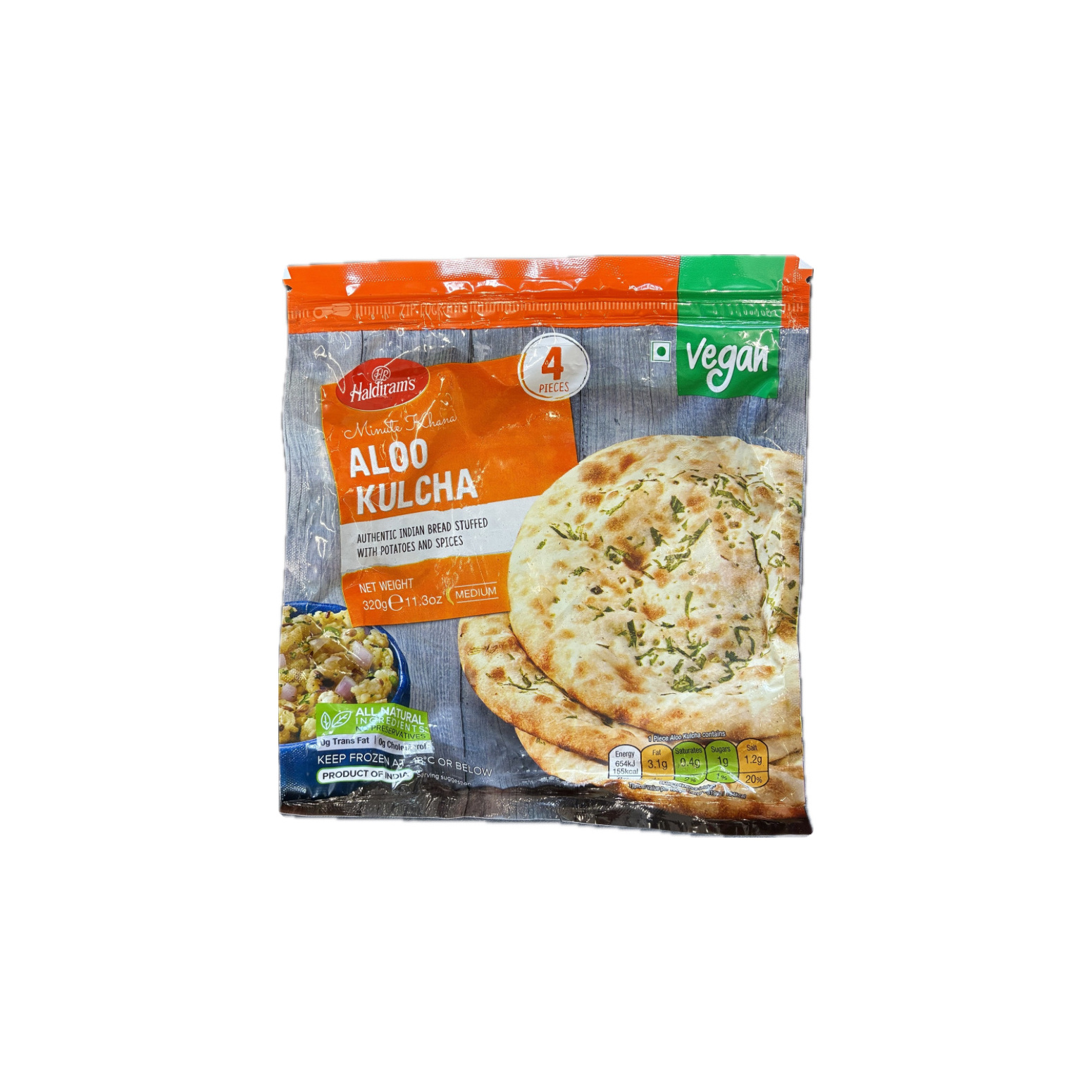 Haldiram's Frozen Aloo Kulcha 320G