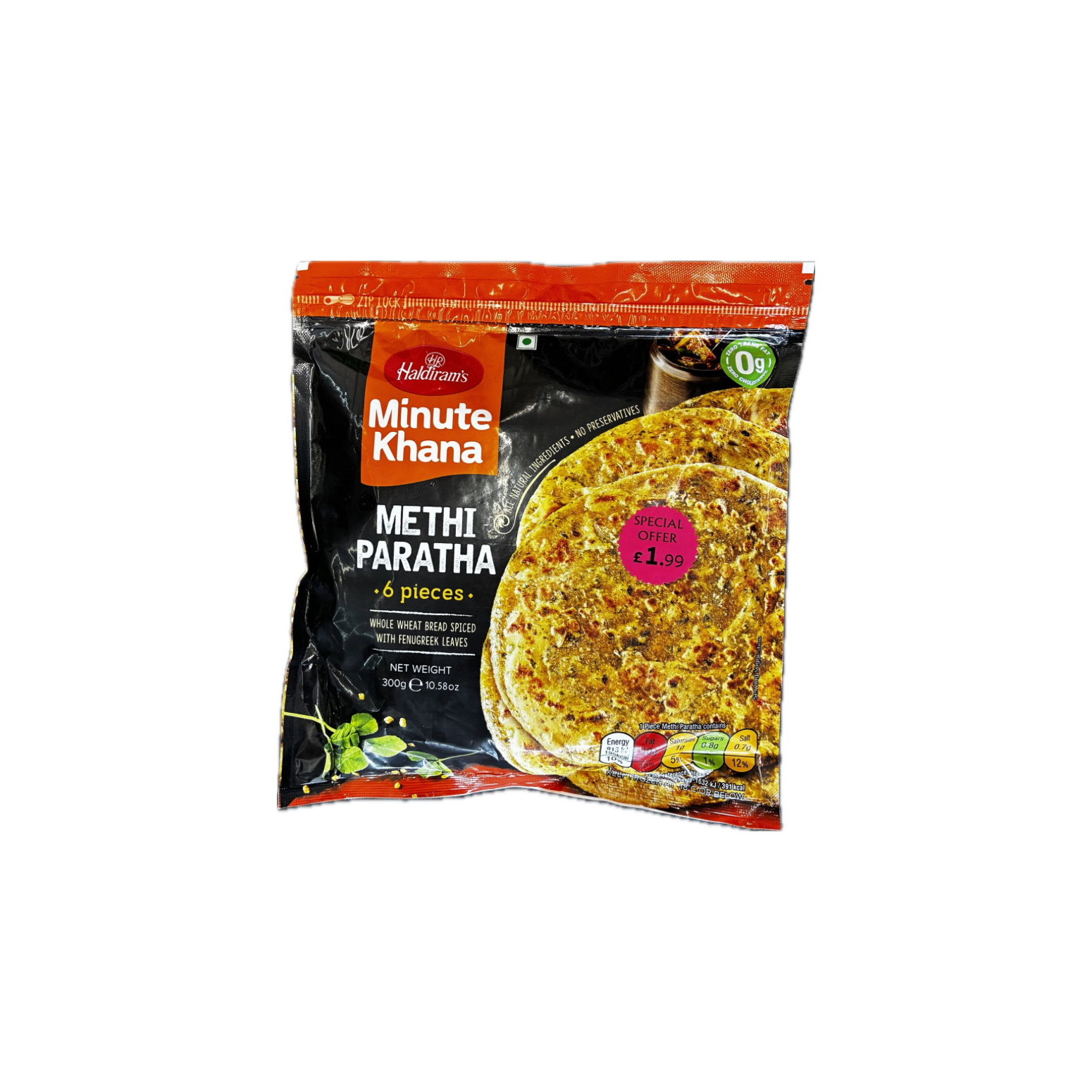 Haldiram's Frozen Methi Paratha Bogof 300G