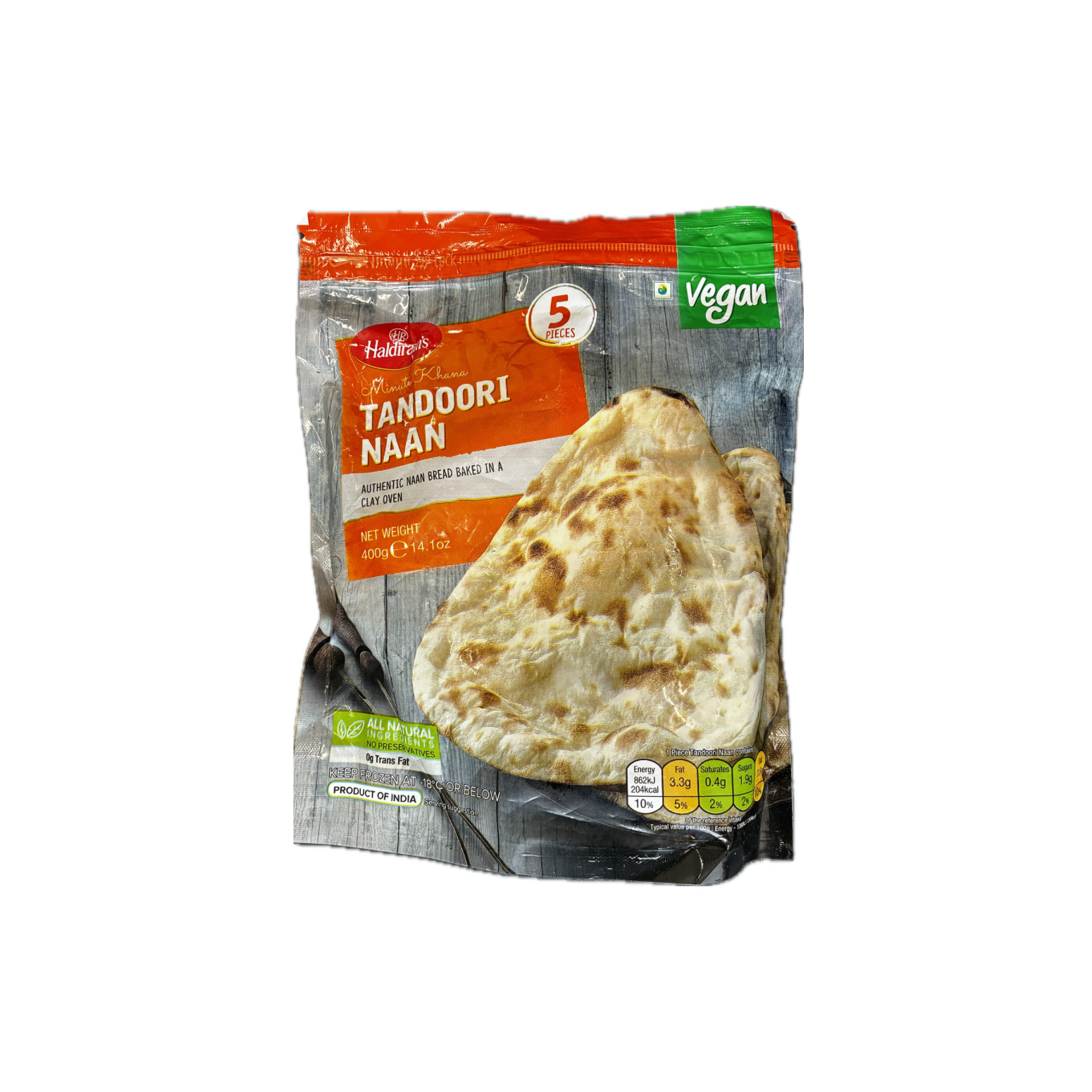 Haldiram's Frozen Tandoori Naan 400G