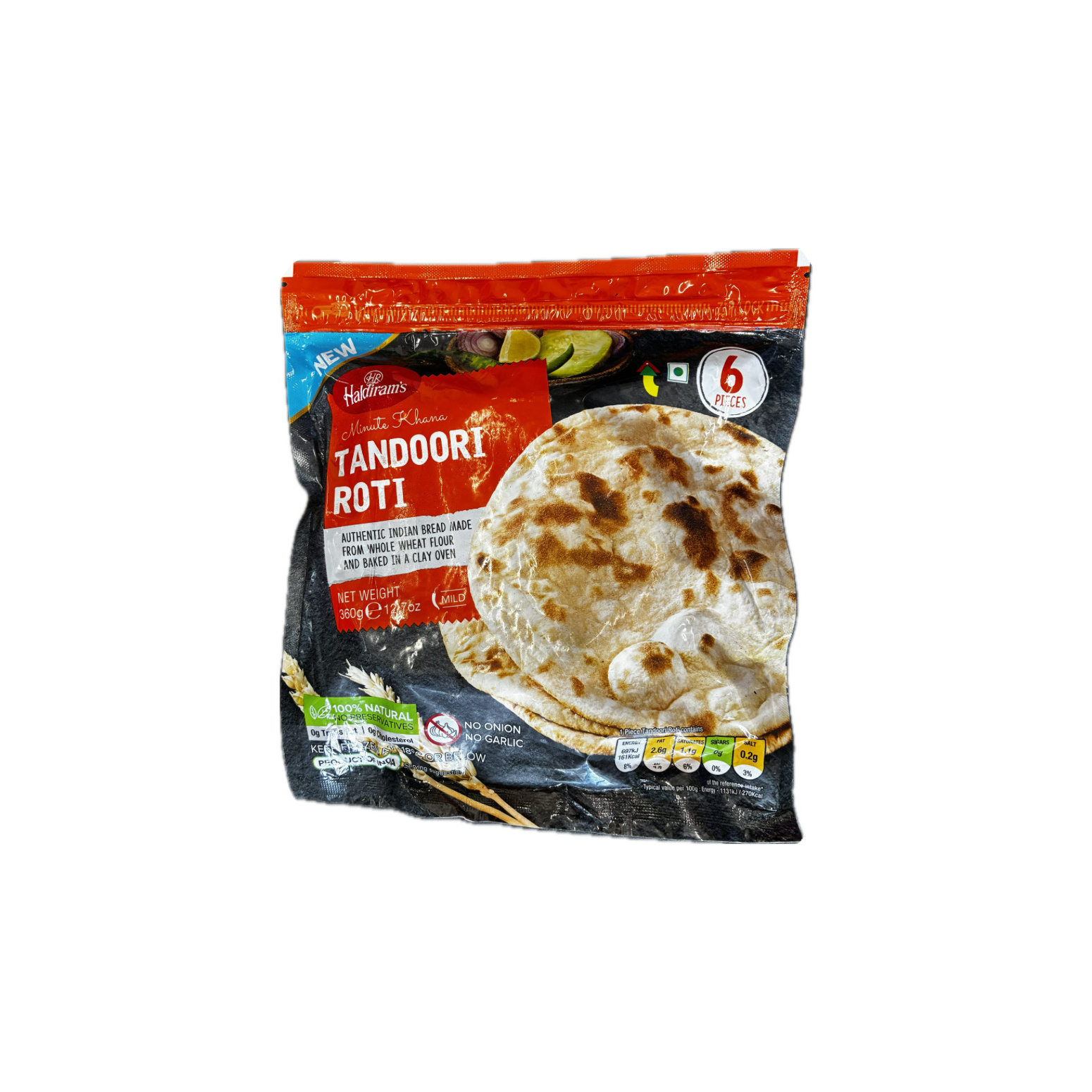 Haldiram's Frozen Tandoori Roti 360G