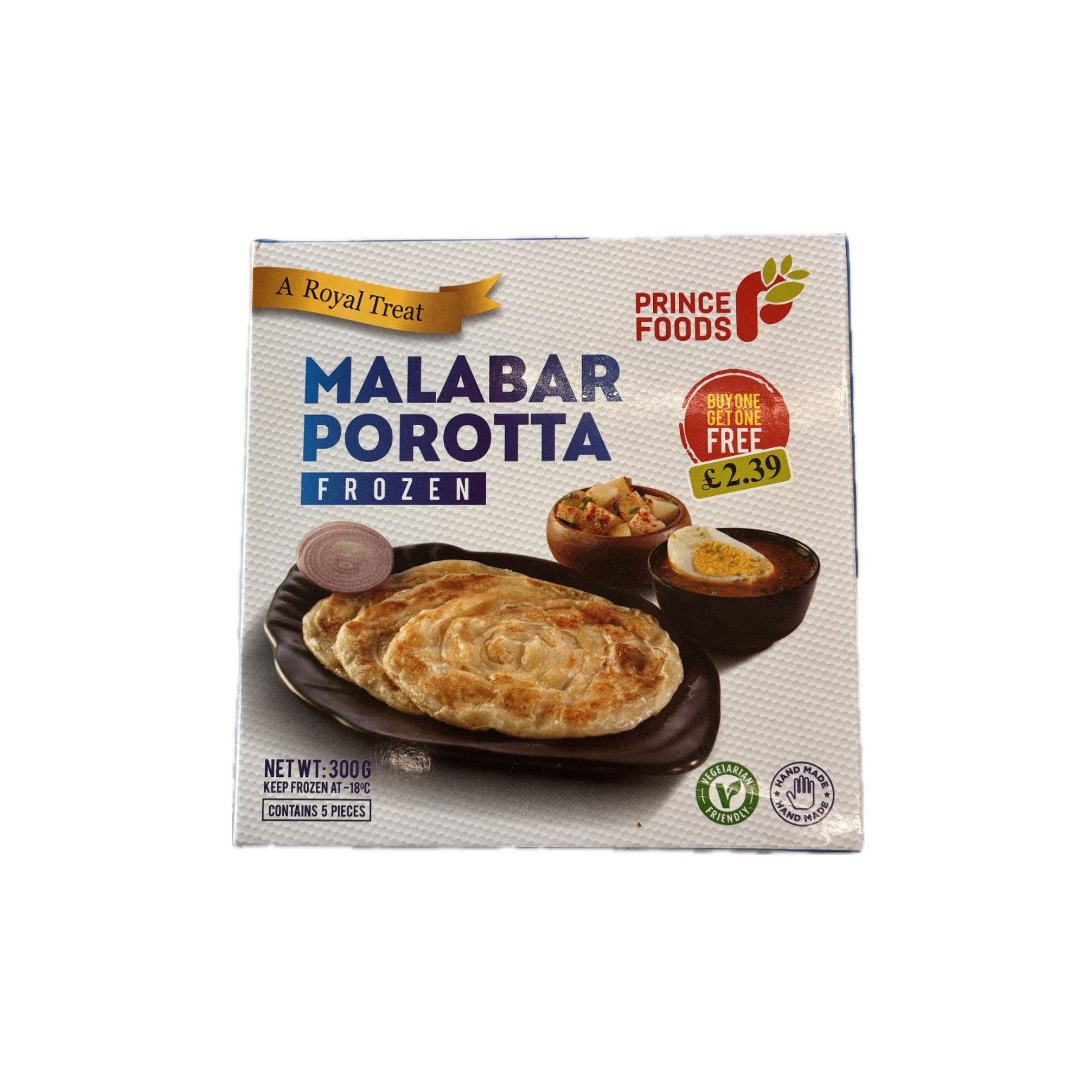 Prince Foods Malabar Porotta Buy 1 Get 1 Free 300G