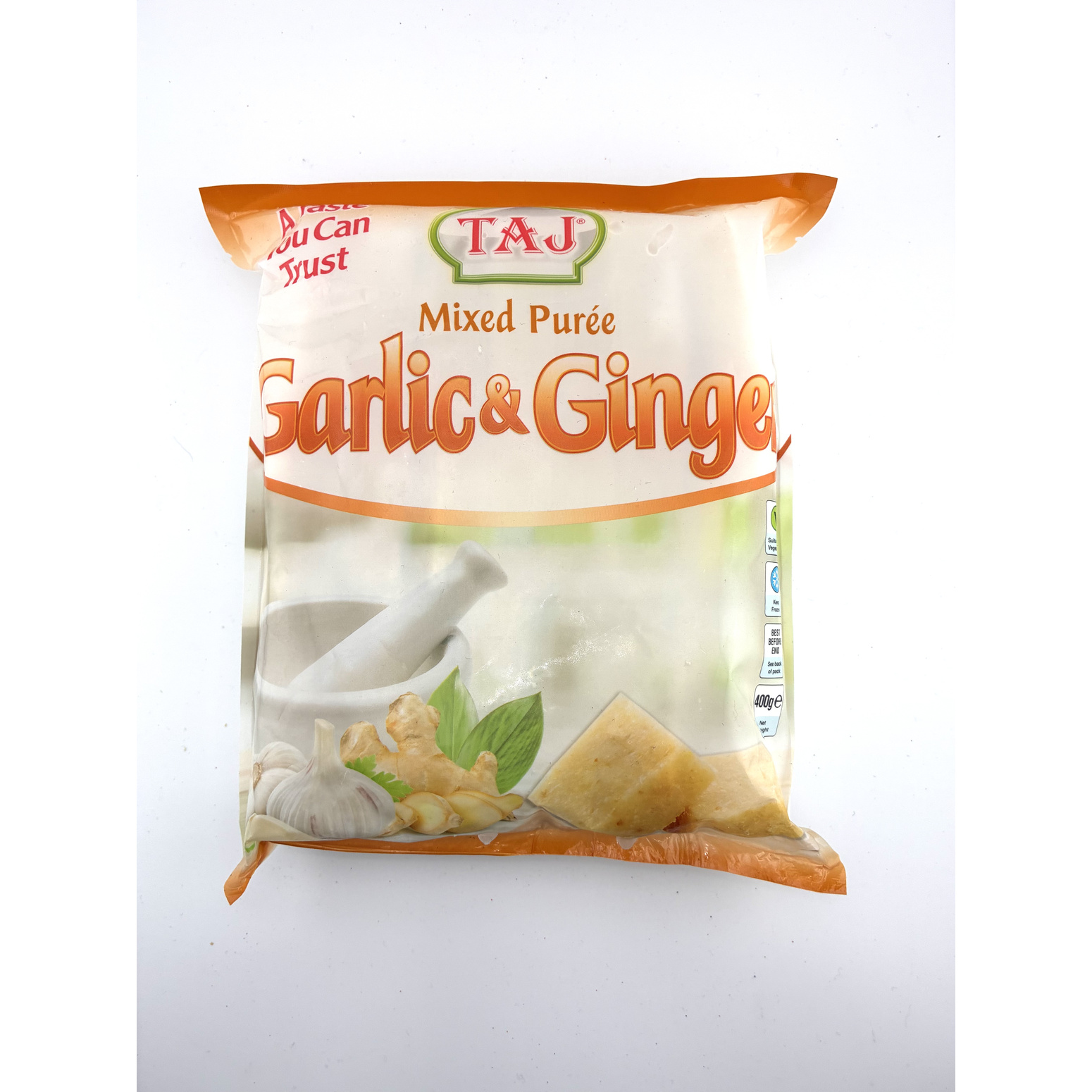 Taj Mixed Frozen Garlic & Ginger Purée (400g)