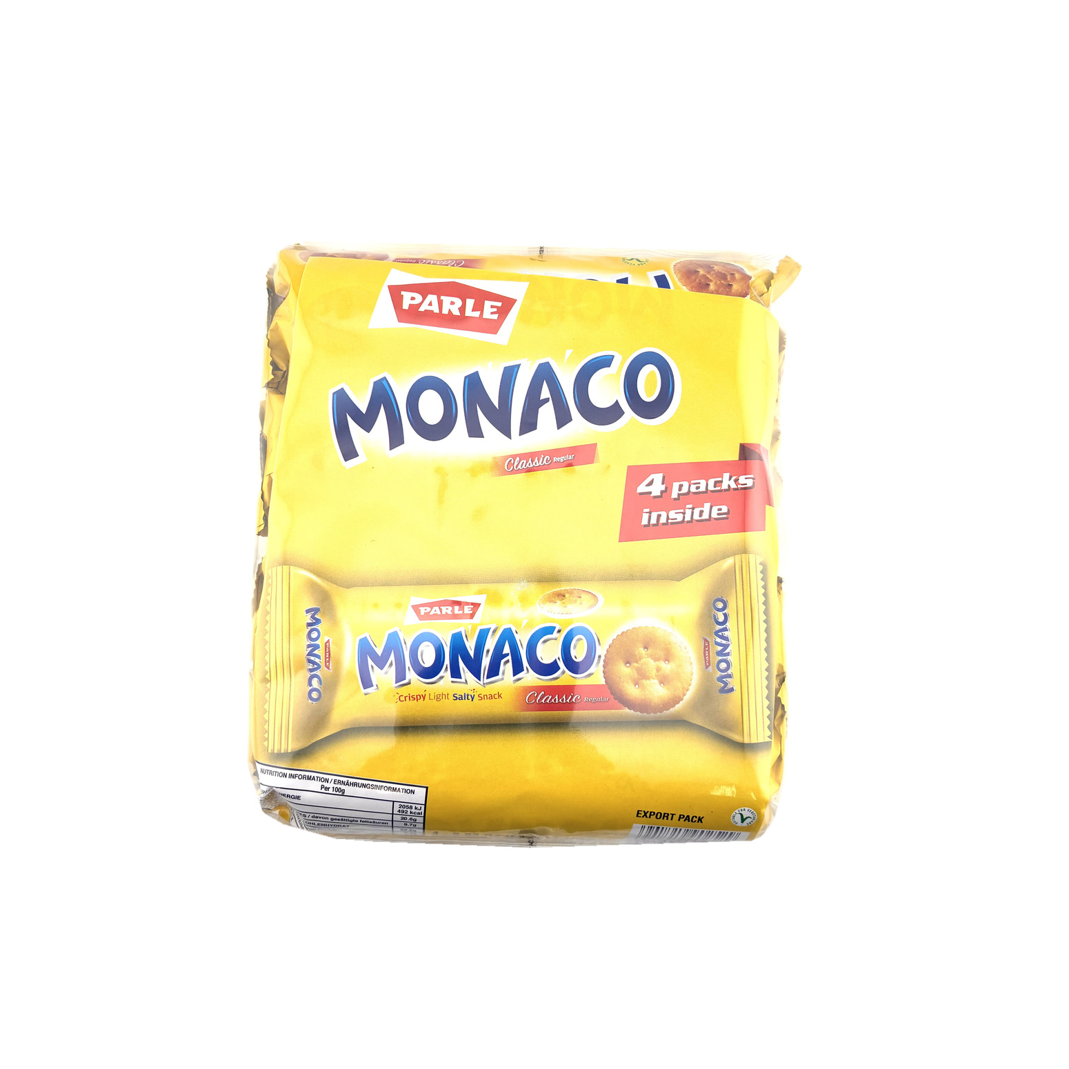Parle G Monaco Biscuits 4 Pack