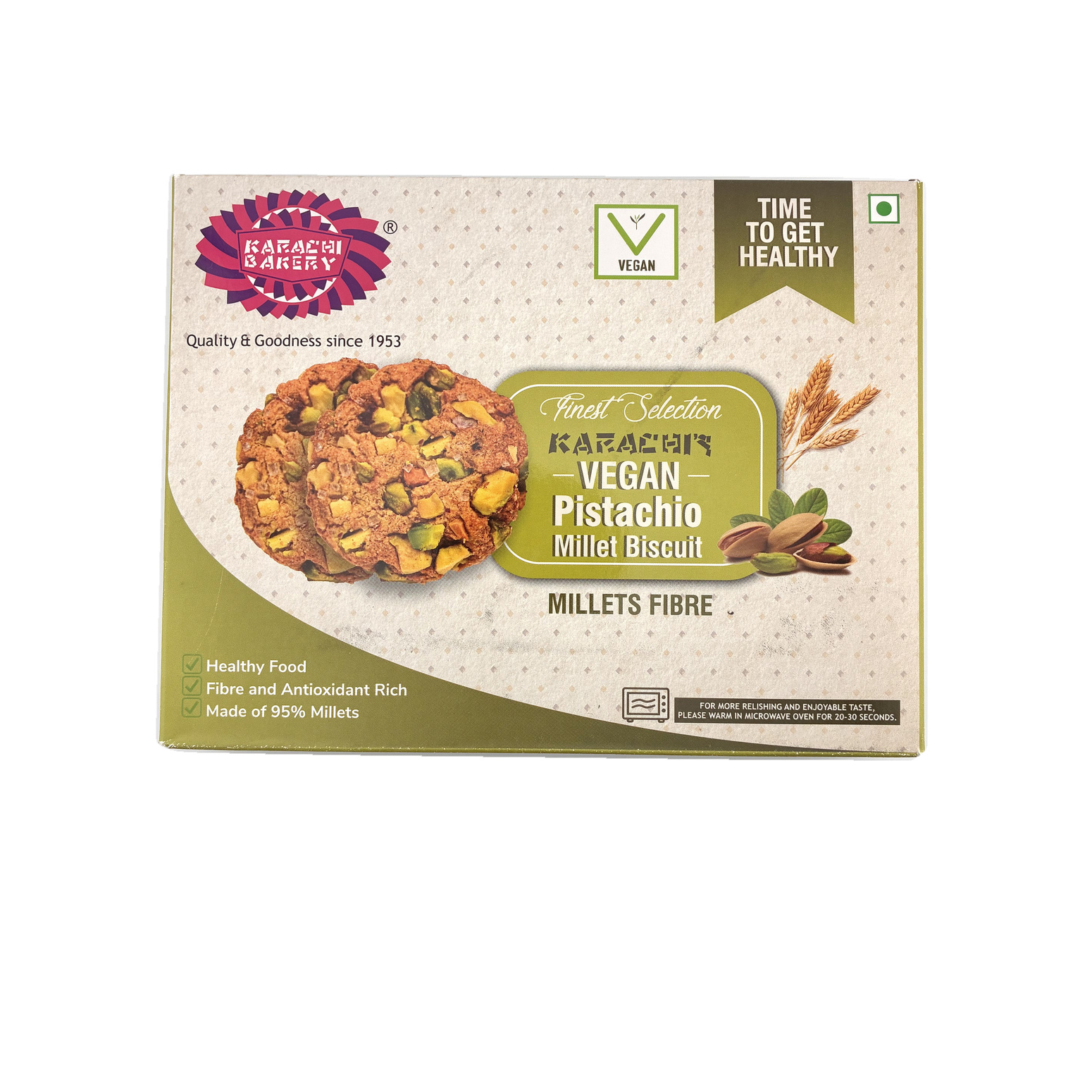 Karachi Vegan Pistachio Millet Biscuits 300G