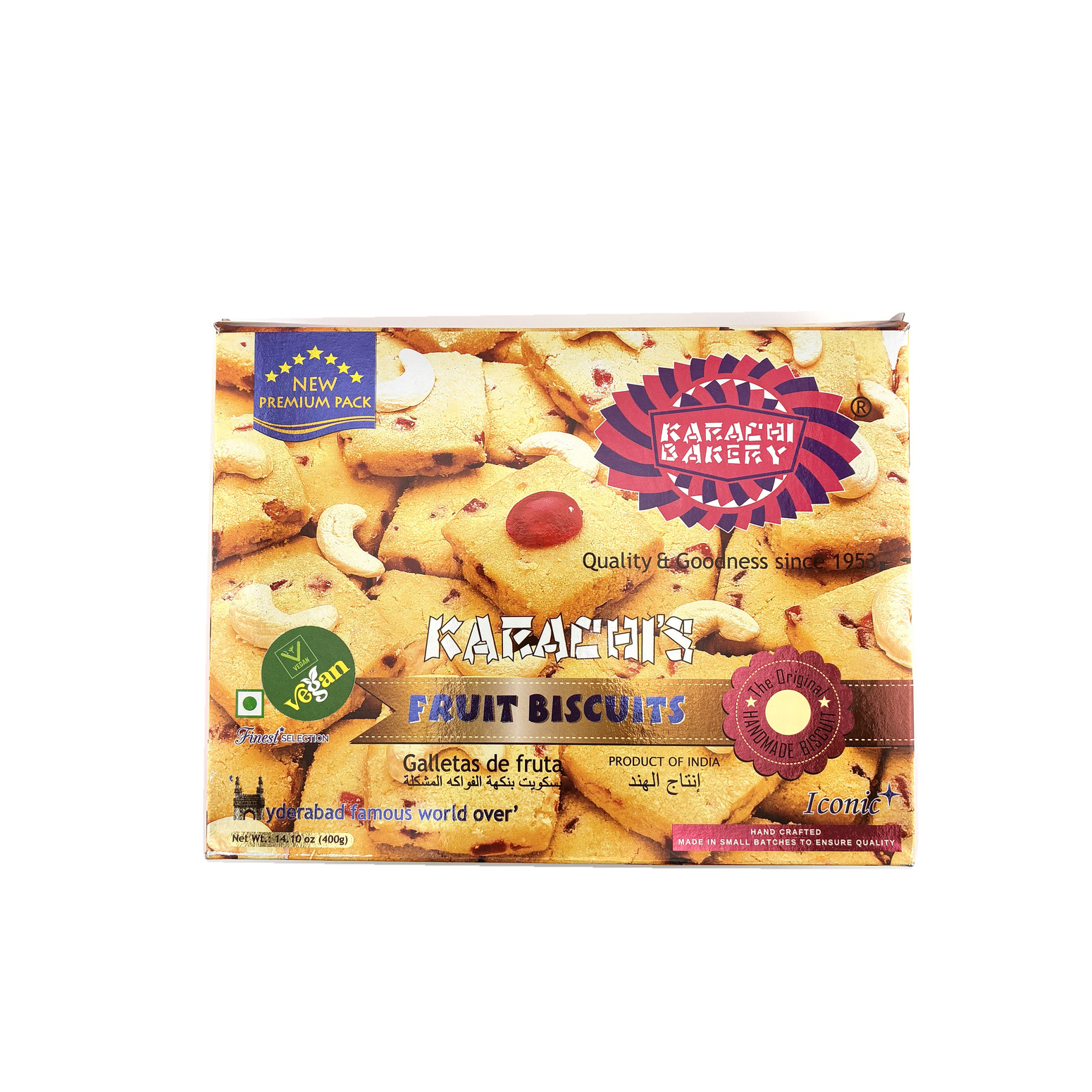 Karachi Fruit Biscuits 400G