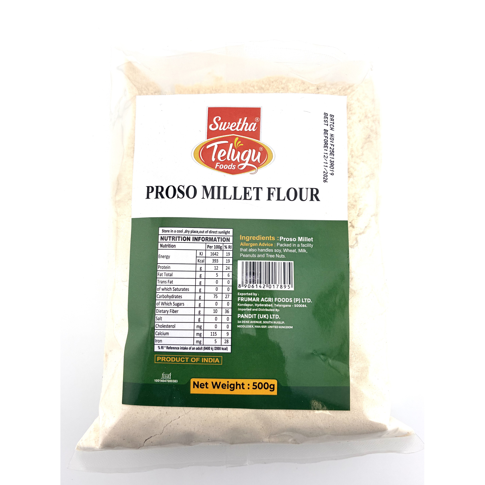 Telugu Foods Proso Millet Flour 500G