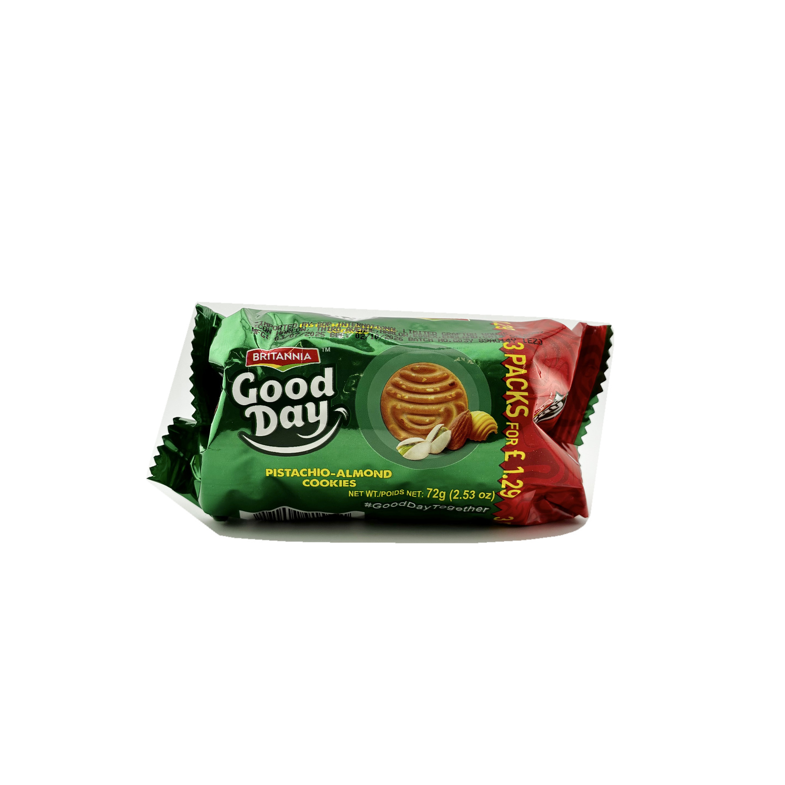 Britannia Good Day Pistachio-Almond 72G