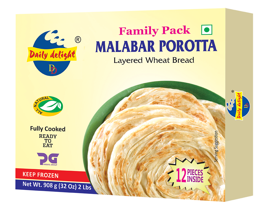 Malabar Porotta 12 Nos Family Daily Delight 908G